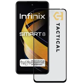 Ochranné fólie pre mobilné telefóny Tactical Ochranné sklo Shield 5D pre Infinix Smart 8, čierne 57983119895