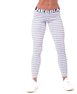 Dámske klasické nohavice Dámske legíny Nebbia Boho Style 3D pattern 658 Light Grey - L