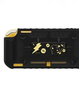 Príslušenstvo k herným konzolám HORI Pikachu Hybrid System Armor for Nintendo Switch Lite, black gold NS2-077U