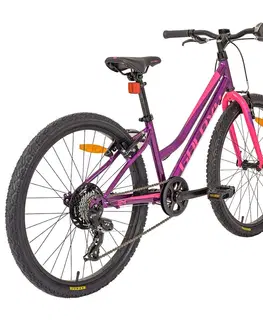 Bicykle Juniorský dievčenský bicykel Galaxy Ruby 24" - model 2024 strieborná - 12" (138-148 cm)