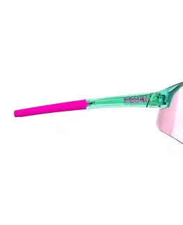Slnečné okuliare Športové slnečné okuliare Tripoint Lake Victoria Transparent Neon Turquoise Brown /w Pink Multi Cat.3