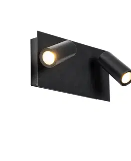 Vonkajsie nastenne svietidla Moderné vonkajšie nástenné svietidlo čierne vrátane LED 2 svietidiel IP54 - Simon