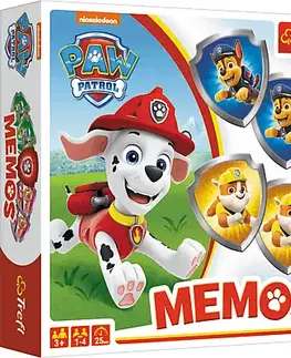 Hračky spoločenské hry pre deti TREFL - GAME Memos Paw Patrol - pexeso