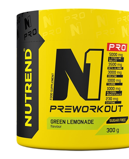 Stimulanty a energizéry Pre-workout zmes Nutrend N1 PRO 300 g green lemonade