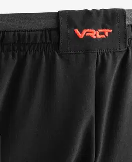 nohavice Futbalové šortky Viralto II čierno-sivé