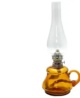 Lampy Floriánova huť Petrolejová lampa TEREZA 34 cm amber 