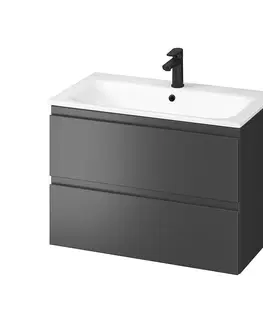 Kúpeľňa CERSANIT - SET B818 MODUO-IN 80 ANTRACIT DSM (skrinka + umývadlo) S801-473-DSM