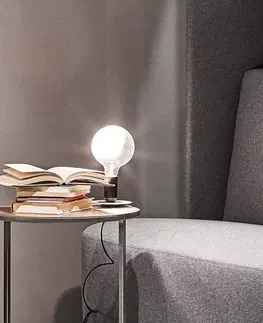 Stolové lampy FLOS FLOS Lampadina LED stolová lampa, čierna