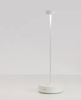 Vonkajšie osvetlenie terasy Zafferano Zafferano Swap lampa batérie IP65 touchdim biela