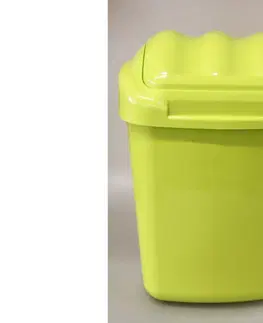 Odpadkové koše PLAFOR - Kôš na odpad FALA 30 l zelený plast