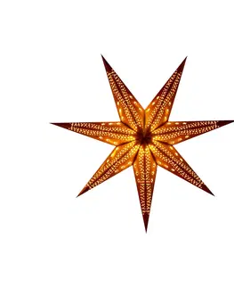 Vianočné svetelné hviezdy STERNTALER Sterntaler zamatová papierová hviezda Ø 75 cm žltá