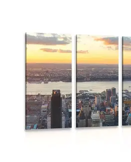 Obrazy mestá 5-dielny obraz mesto New York