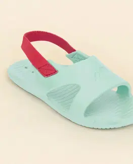 obuv Detské sandále Slap 100 mätovo-ružové