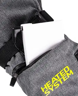 Zimné rukavice Vyhrievané palčiaky W-TEC HEATtero šedá - XXL