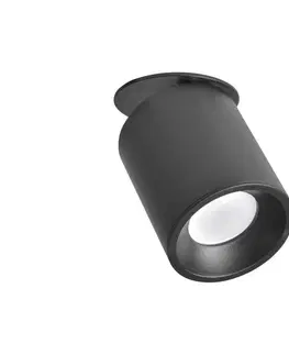 Svietidlá  Podhľadové bodové svietidlo HARON 1xGU10/10W/230V čierna 