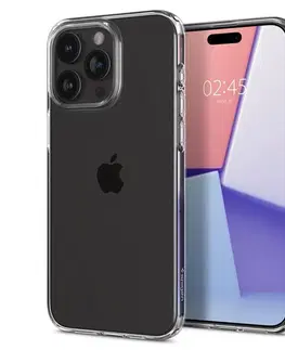 Puzdrá na mobilné telefóny Puzdro Spigen Liquid Crystal Glitter pre Apple iPhone 15 Pro, transparentné ACS06699