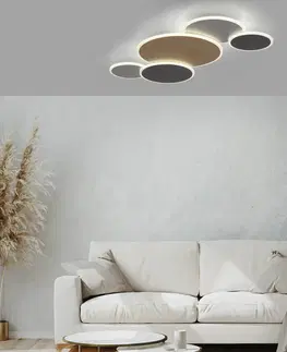 SmartHome stropné svietidlá Q-Smart-Home Paul Neuhaus Q-Piato stropné LED svetlo 5-pl.