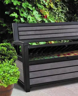 Záhradné lavice Záhradná lavica s úložným priestorom HUDSON Keter