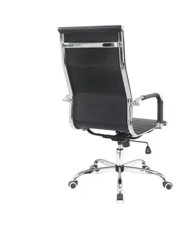 Kancelárske stoličky KONDELA Azure 2 New kancelárske kreslo s podrúčkami čierna / chróm