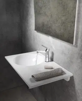 Kúpeľňa SAPHO - JUNO umývadlo 80x47cm, liaty mramor, biela, ľavé JU080