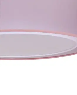 Stropné svietidlá Euluna Euluna Tibu stropné svietidlo textil Ø 50cm ružová