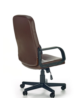 Kancelárske stoličky HALMAR Denzel kancelárske kreslo s podrúčkami tmavohnedá