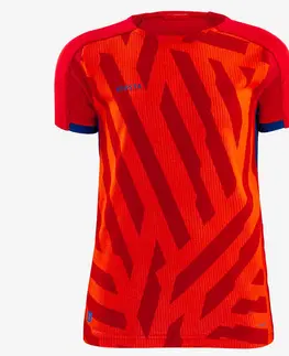 dresy Detský futbalový dres Viralto Axton červeno-oranžový