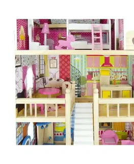 Drevené hračky Bino Detský drevený domček s nábytkom