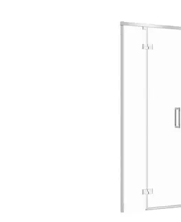 Sprchovacie kúty CERSANIT - Sprchové dvere LARGA chróm 80X195, ľavé, číre sklo S932-119