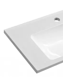 Kúpeľňa SAPHO - ARANA umývadlo 56x35cm, liaty mramor, biela, ľavé AN055