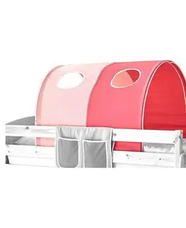 Príslušenstvo k detským posteliam Tunel na hranie Ružový/bledoružový