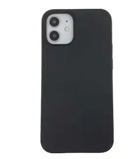 Puzdrá na mobilné telefóny Devia kryt Nature Series Silicone Case pre Apple iPhone 12 mini, čierne 6938595342196