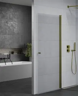 Sprchovacie kúty MEXEN/S - PRETORIA sprchovací kút 90x100, transparent, zlatá 852-090-100-50-00