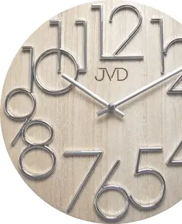 Hodiny Nástenné hodiny drevené JVD HT99.2, 30cm