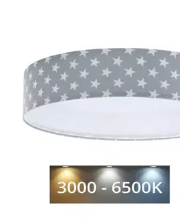 Svietidlá  LED Stmievateľné svietidlo GALAXY KIDS LED/24W/230V hviezdičky šedá/biela + DO 