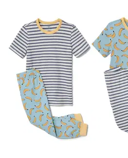 Sleepwear & Loungewear Detské pyžamá, 2 ks, s celoplošnou potlačou s motívom banánov