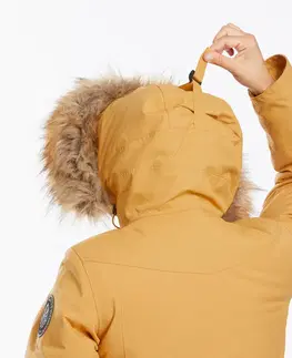 bundy a vesty Dámska nepremokavá zimná bunda - parka na turistiku SH500 U-Warm do -20 °C