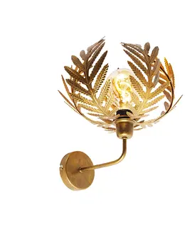 Nastenne lampy Vintage nástenné svietidlo zlaté - Botanica