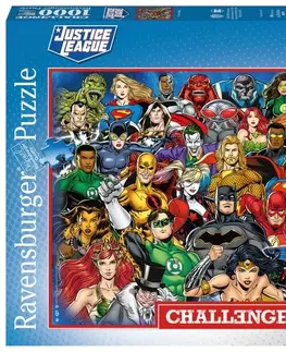 Hračky puzzle RAVENSBURGER - Challenge Puzzle: Marvel: Liga spravodlivých 1000 dielikov