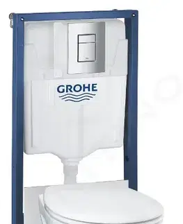 Kúpeľňa GROHE - Solido Set predstenovej inštalácie, klozetu Bau Ceramic a dosky softclose, tlačidlo Skate Cosmopolitan, chróm 39586000