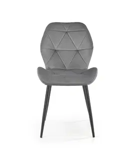 Jedálenské stoličky HALMAR K453 jedálenská stolička sivá / čierna