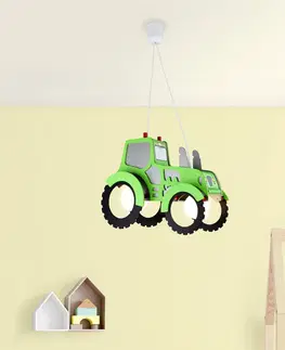 Závesné svietidlá Elobra Závesná lampa Traktor pre detskú izbu