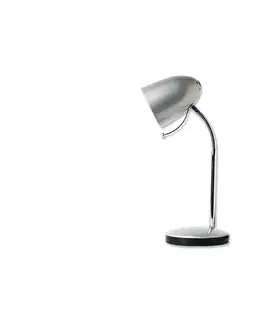 Lampy  B.V.  - Stolná lampa 1xE27/36W/230V strieborná/chróm 