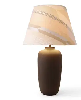 Stolové lampy Audo Copenhagen Audo Torso stolová LED lampa, hnedá/krémová, 57 cm