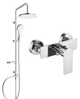 Sprchy a sprchové panely MEXEN/S - Erik sprchový stĺp vrátane sprchovej batérie Alexa, chróm 71240205-00