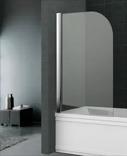 Kúpeľňa MEREO - Váňová zástena, 75 cm, chróm ALU, sklo Číre CK70121K