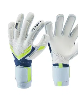futbal Brankárske futbalové rukavice F900 VIRALTO SHIELDER pre dospelých biele