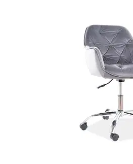 Kancelárske stoličky a kreslá Signal Kancelárska stolička Q-190 VELVET Farba: Ružová