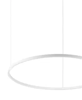 Svietidlá Ideal Lux Ideal Lux - LED Luster na lanku ORACLE SLIM LED/55W/230V pr. 90 cm biela 