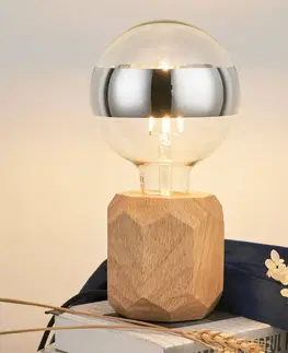Stolové lampy Pauleen Pauleen Woody Sparkle stolová lampa, svetlé drevo